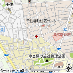 東京都足立区千住柳町14周辺の地図