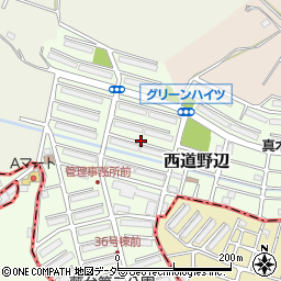 千葉県鎌ケ谷市西道野辺周辺の地図