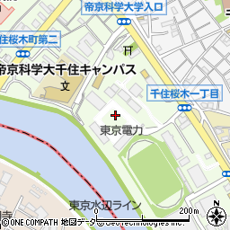 東京都足立区千住桜木1丁目13周辺の地図