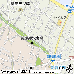 東京都武蔵村山市三ツ藤3丁目49-8周辺の地図