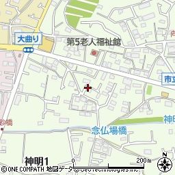 東京都武蔵村山市神明4丁目4周辺の地図