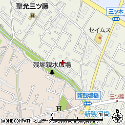 東京都武蔵村山市三ツ藤3丁目49周辺の地図