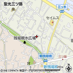 東京都武蔵村山市三ツ藤3丁目51-53周辺の地図