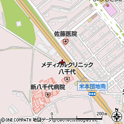 千葉県八千代市米本2168周辺の地図