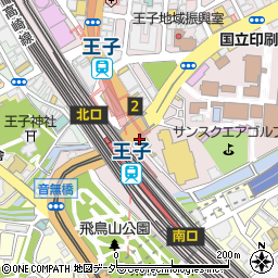 王子警察署王子駅前交番周辺の地図