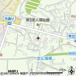 東京都武蔵村山市神明4丁目4-11周辺の地図