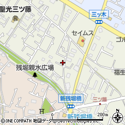 東京都武蔵村山市三ツ藤3丁目51-38周辺の地図