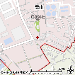 千葉県松戸市栗山308-1周辺の地図
