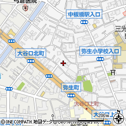 東京都板橋区弥生町76周辺の地図