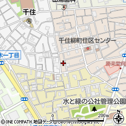 東京都足立区千住柳町17周辺の地図