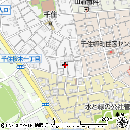 東京都足立区千住元町3周辺の地図