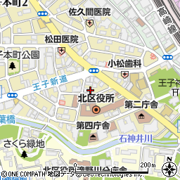 ＧＲＡＮＤＴＥＲＲＡＣＥ王子本町周辺の地図