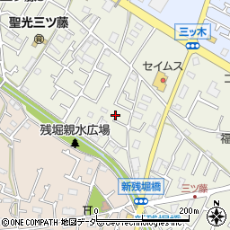 東京都武蔵村山市三ツ藤3丁目51-50周辺の地図