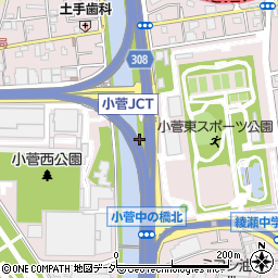 東京都葛飾区小菅周辺の地図