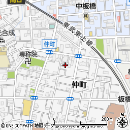 東京都板橋区仲町30周辺の地図