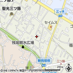 東京都武蔵村山市三ツ藤3丁目51-34周辺の地図