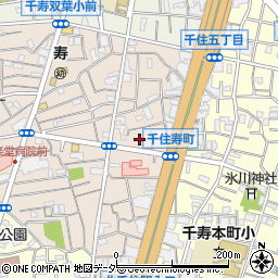 東京都足立区千住寿町32周辺の地図