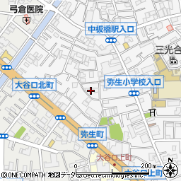 東京都板橋区弥生町65周辺の地図