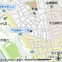 東京都足立区千住元町5周辺の地図