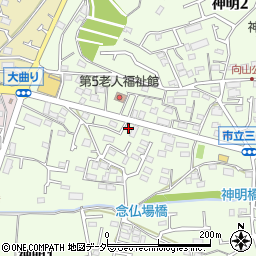 東京都武蔵村山市神明4丁目8-2周辺の地図