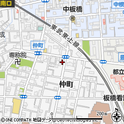 東京都板橋区仲町周辺の地図