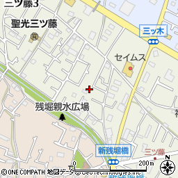 東京都武蔵村山市三ツ藤3丁目51-43周辺の地図