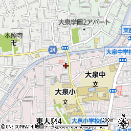 ファミリーマート練馬大泉小学校北店周辺の地図