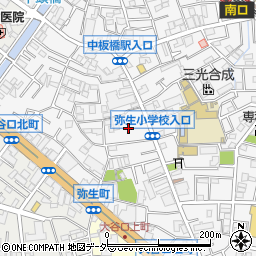 東京都板橋区弥生町66周辺の地図