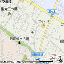 東京都武蔵村山市三ツ藤3丁目51周辺の地図
