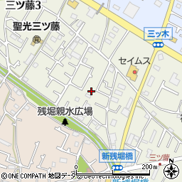 東京都武蔵村山市三ツ藤3丁目51-42周辺の地図