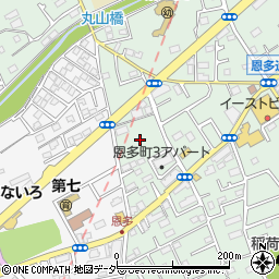 東京都東村山市恩多町3丁目2周辺の地図