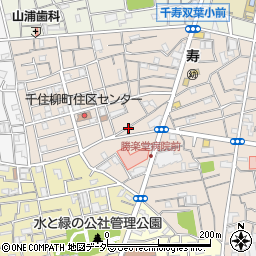 東京都足立区千住柳町7周辺の地図