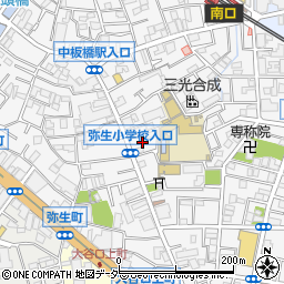 東京都板橋区弥生町20周辺の地図