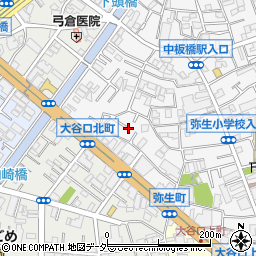 東京都板橋区弥生町79周辺の地図