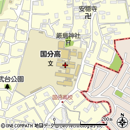 千葉県立国分高等学校周辺の地図