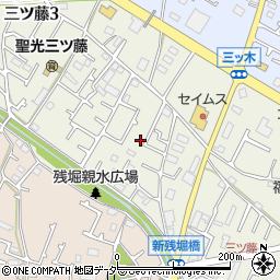 東京都武蔵村山市三ツ藤3丁目51-30周辺の地図