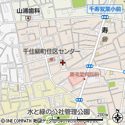 東京都足立区千住柳町11周辺の地図