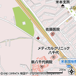 千葉県八千代市米本1467周辺の地図