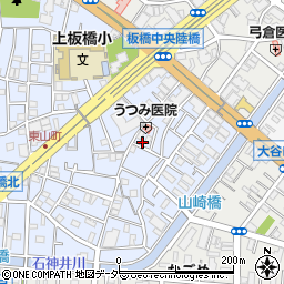 東京都板橋区東山町周辺の地図