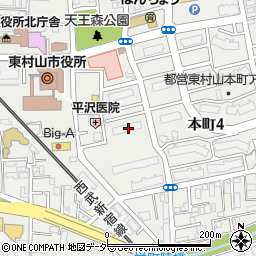 都営東村山本町アパート周辺の地図