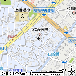 東京都板橋区東山町周辺の地図