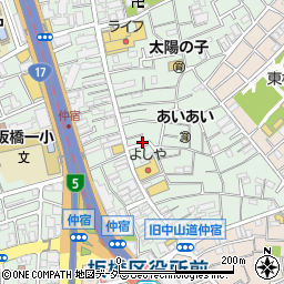 東京都板橋区仲宿44周辺の地図