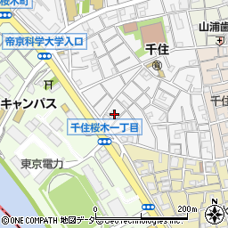 東京都足立区千住元町7周辺の地図