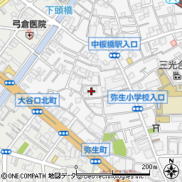 東京都板橋区弥生町64周辺の地図
