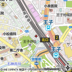王子駅皮膚科周辺の地図