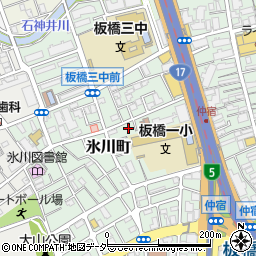 東京都板橋区氷川町12周辺の地図