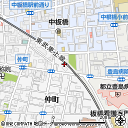 東京都板橋区仲町8周辺の地図