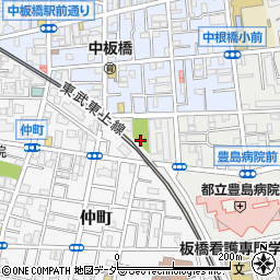 東京都板橋区栄町32周辺の地図