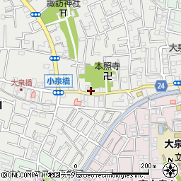 東京都練馬区西大泉3丁目11-6周辺の地図