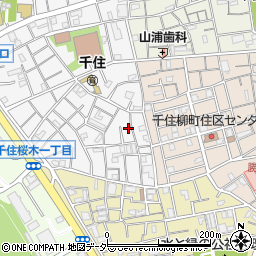 東京都足立区千住元町14周辺の地図